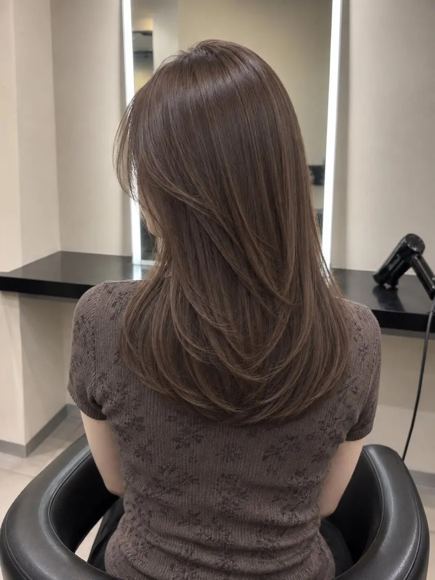 ミディアム カラー ブラウンカラー トリートメント 🌈ウルトワ水素 髪質改善naru🌈のヘアスタイル