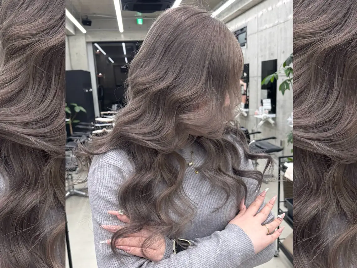 ロング ヘアカラー 齋藤 梨乃のヘアスタイル