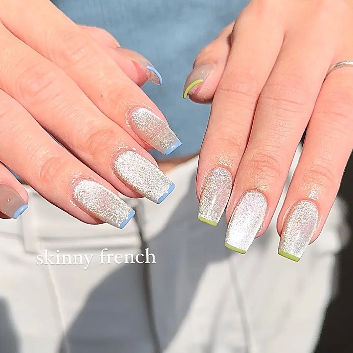 ネイル フレンチネイル マグネットネイル nailsalon  TORONのネイルデザイン