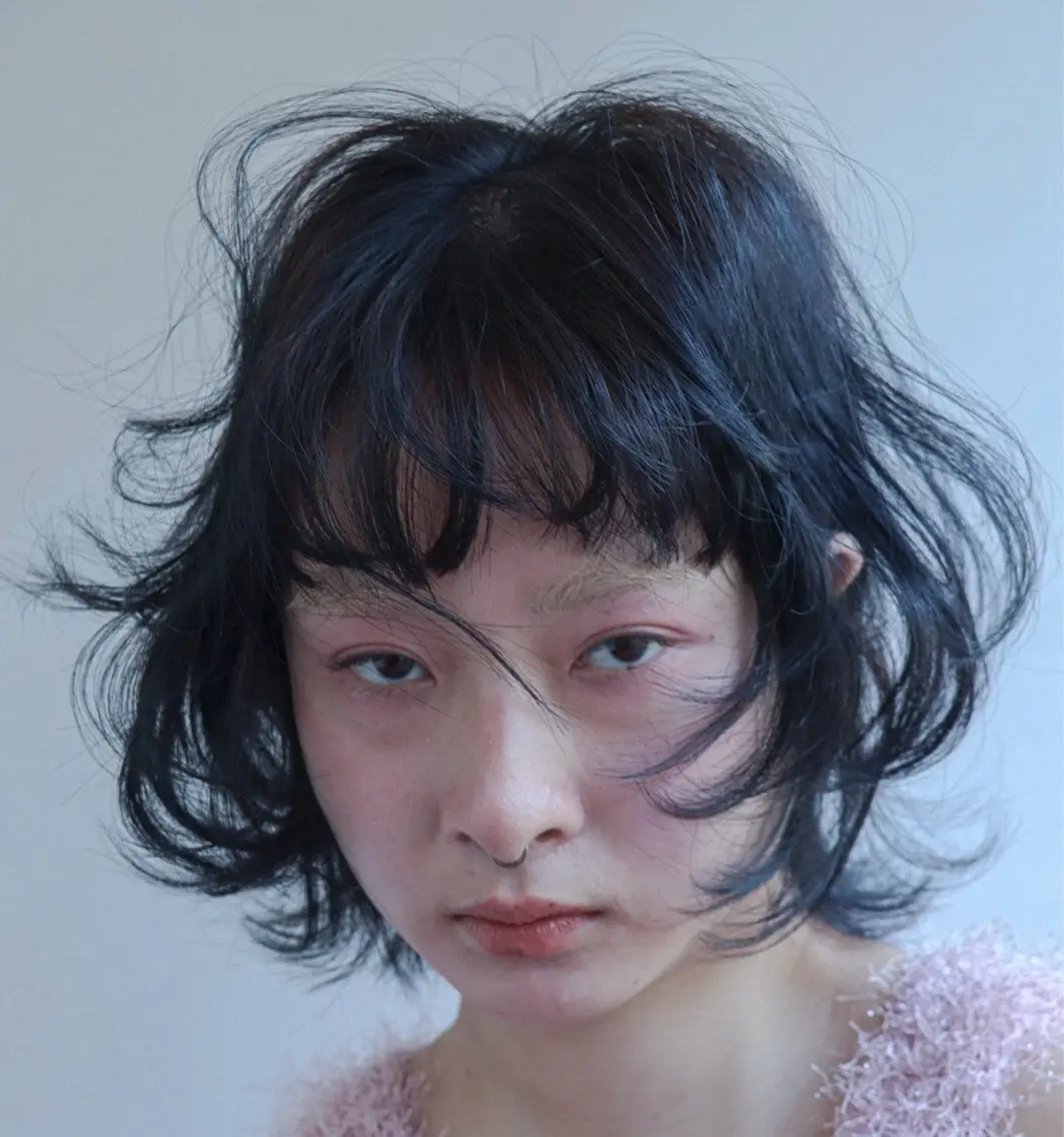 ショート カラー パーマ ヘアアレンジ カット ヒナ/酸性ストレート ・艶カラー🌿のヘアスタイル