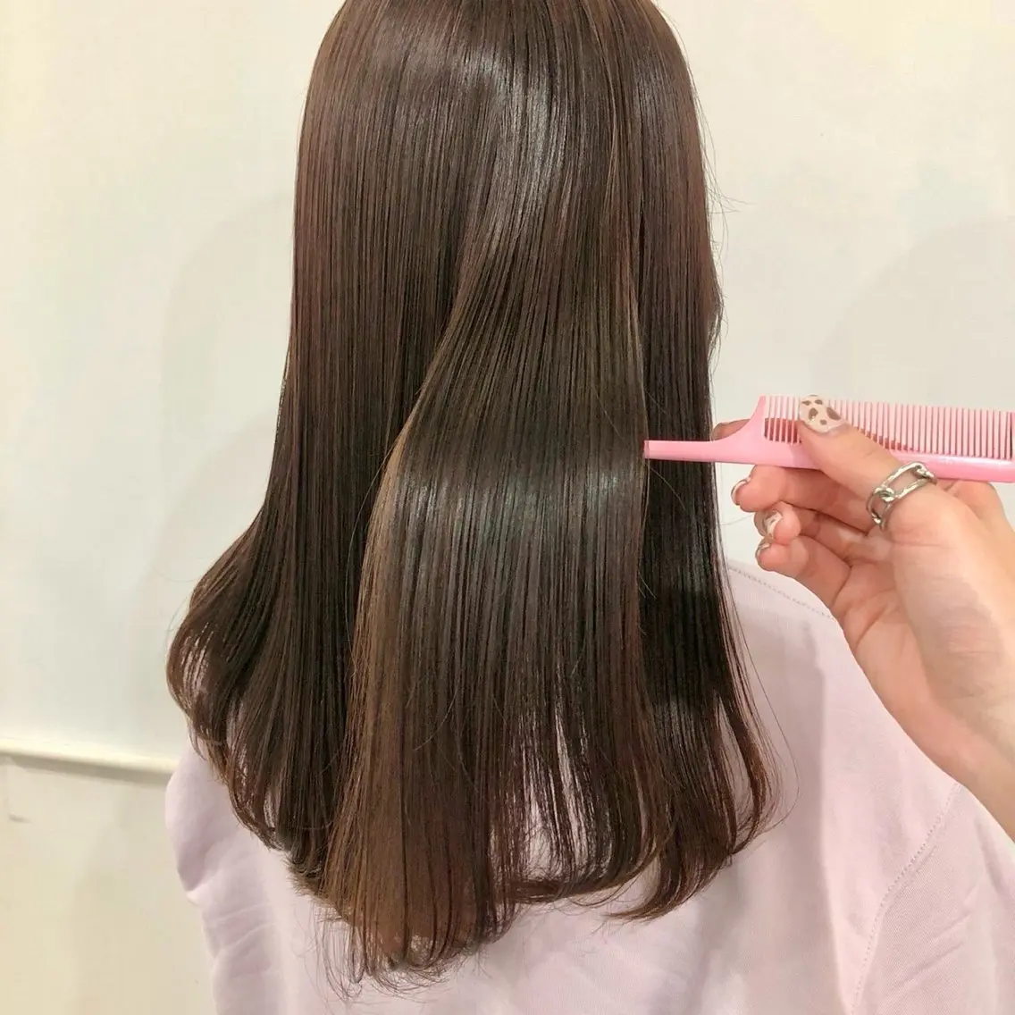 ロング カラー ヘアカラー トリートメント ParveMix￤ 大賀さつき🍨🤍のヘアスタイル