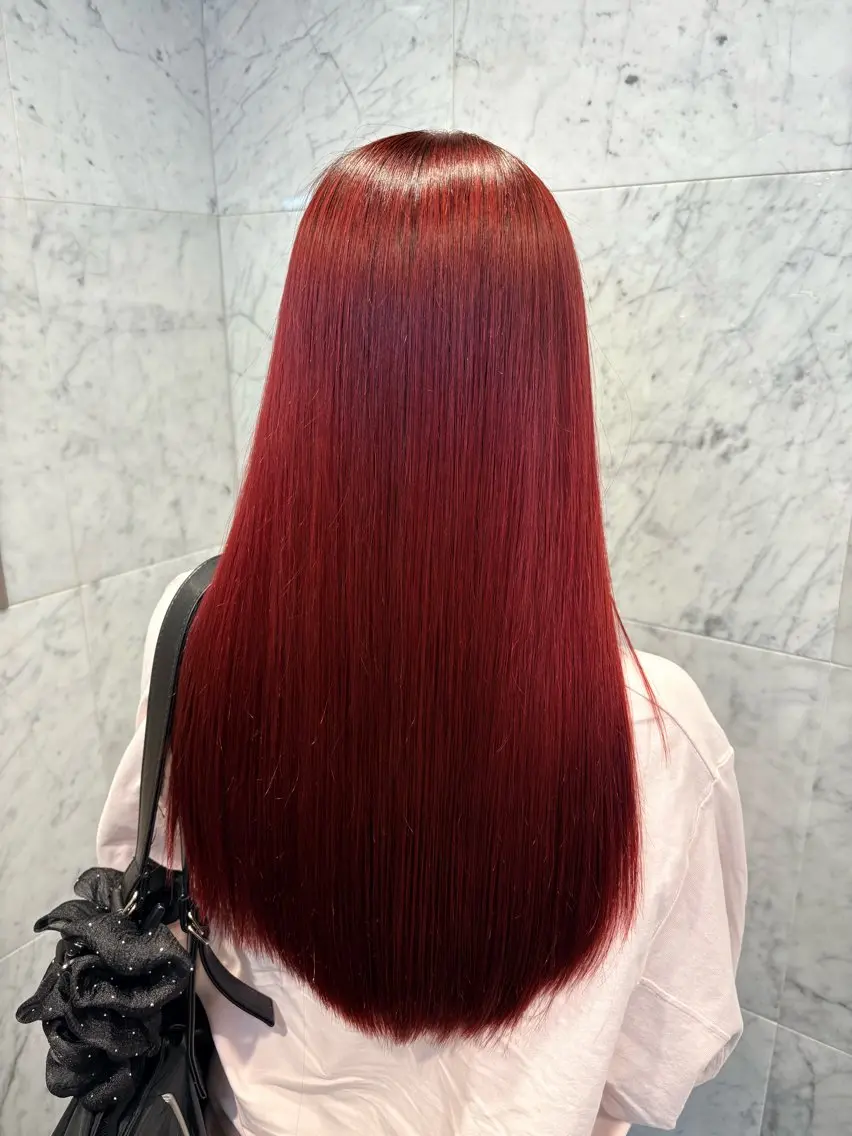 ロング カラー ヘアアレンジ ブリーチ 透明感カラー 顔まわりレイヤー 髪質改善 韓国風ヘア カット ヘアカラー トリートメント ヘアセット ✨綺麗が続くカット ✨/星野六三四のヘアスタイル