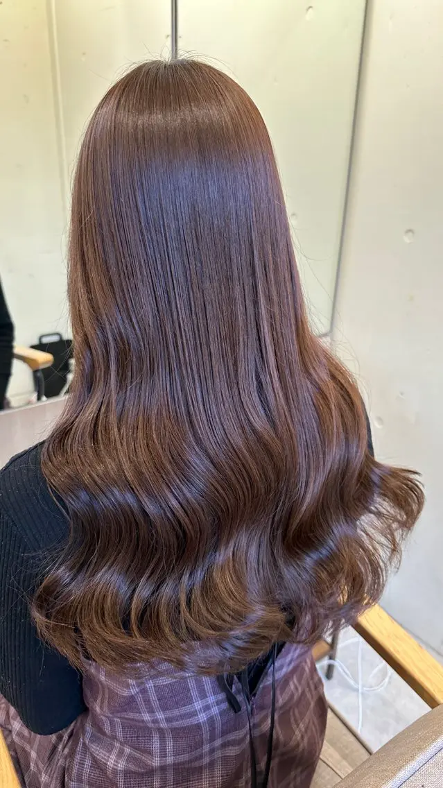 ロング カラー カット ヘアカラー トリートメント 髪質改善 レイヤー Naoyaのヘアスタイル