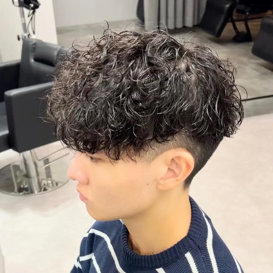 パーマ メンズ メンズパーマ スペインカール 【メンズ特化美容室】 LIBERのヘアスタイル