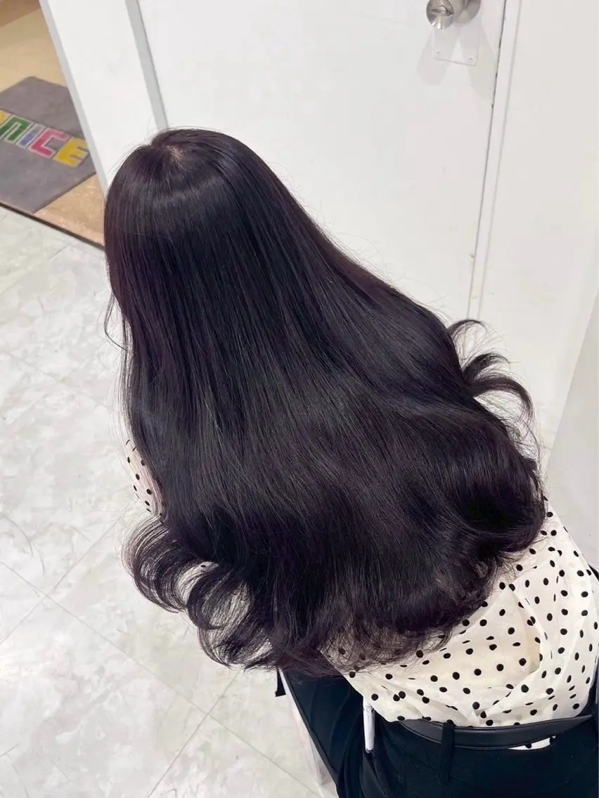 【ラベンダーワンカラー💖】透明感バグる💜色落ちまで可愛いモテ髪♡の写真