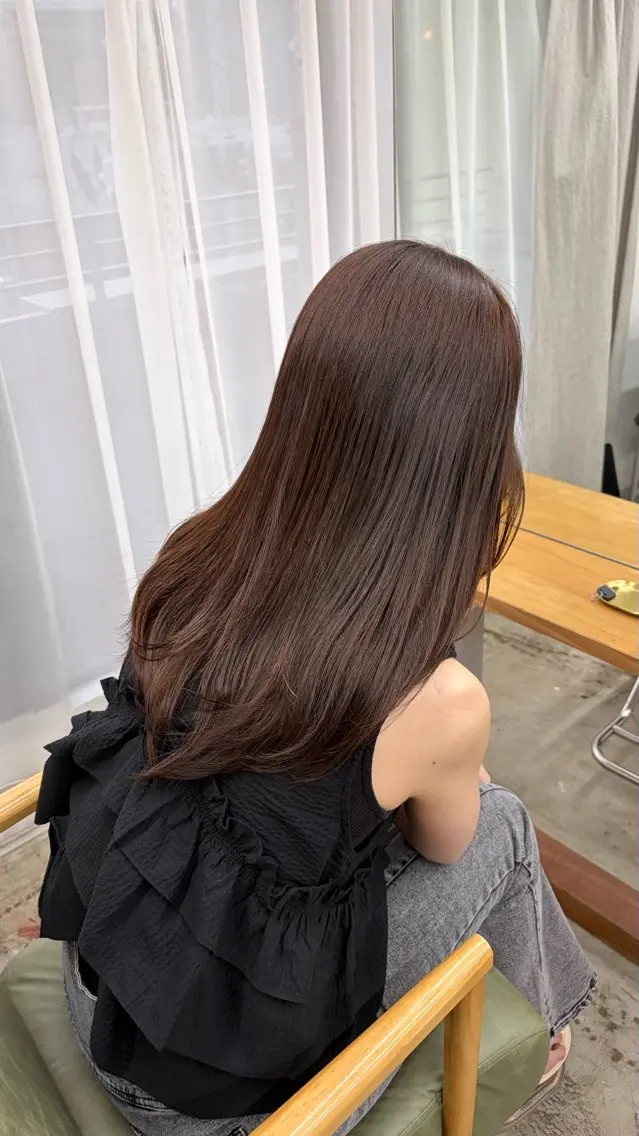 ロング ヘアカラー ナナ/大阪心斎橋/ 海外レイヤーカットのヘアスタイル