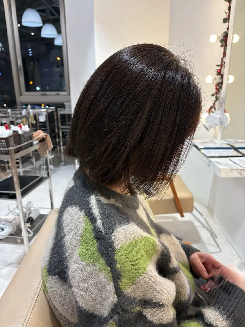 ミディアム カラー ヘアカラー 新庄 雪乃のヘアスタイル