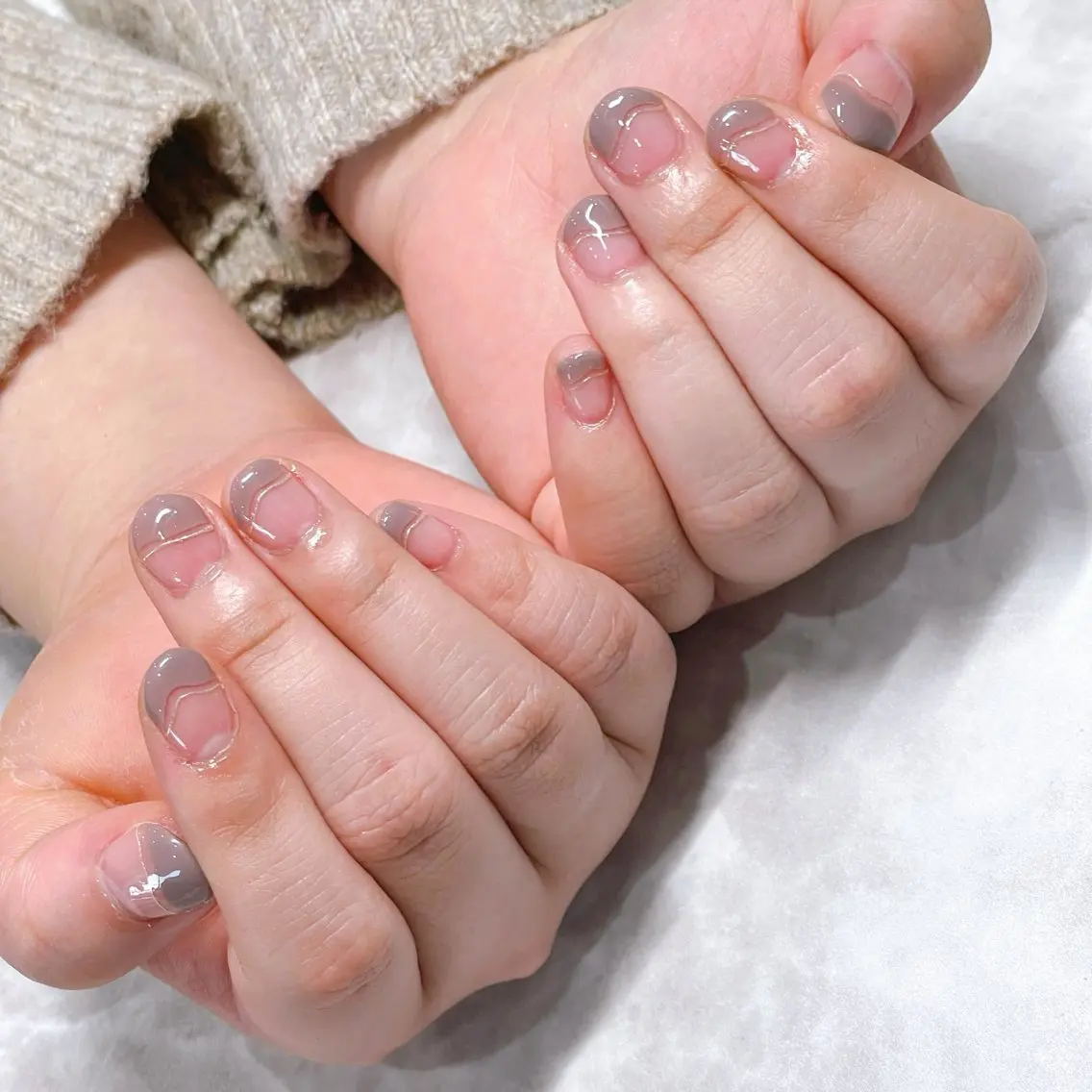ネイル フレンチネイル Plaisir プレジールのネイルデザイン