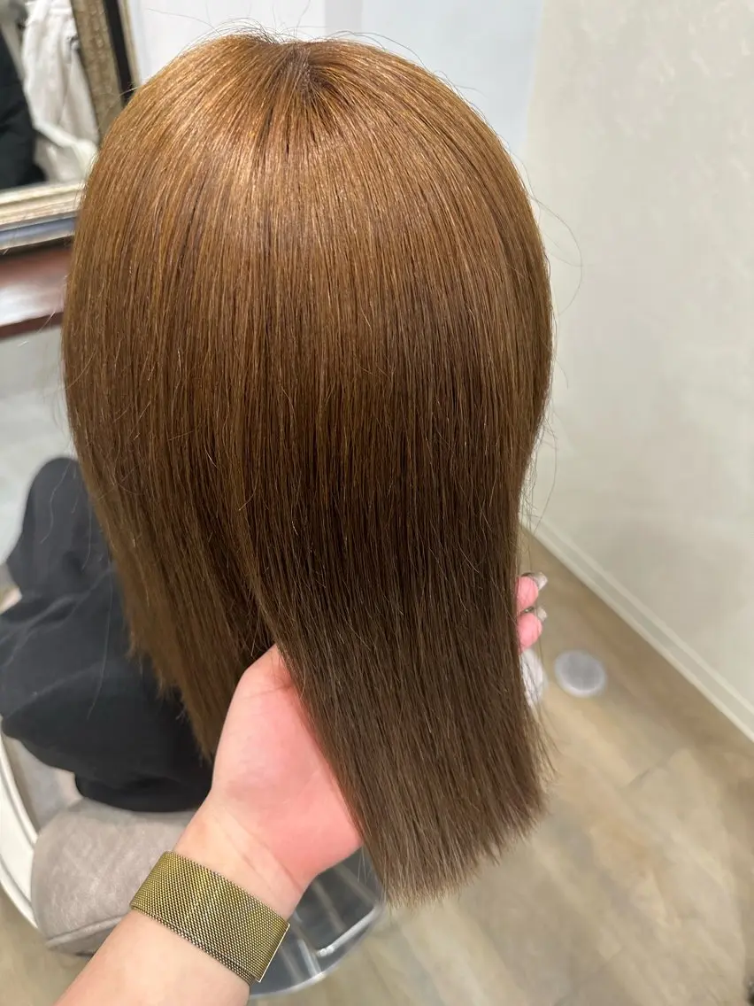 ミディアム カラー 透明感カラー 蒔山 菜夕子のヘアスタイル