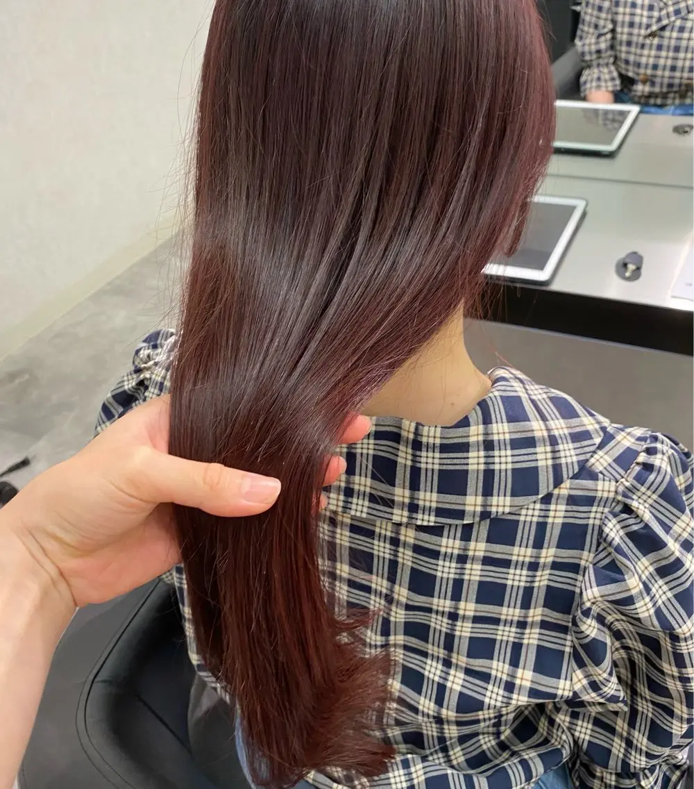 《髪質改善カラー🫧》髪質改善カラー＋トリートメントの写真