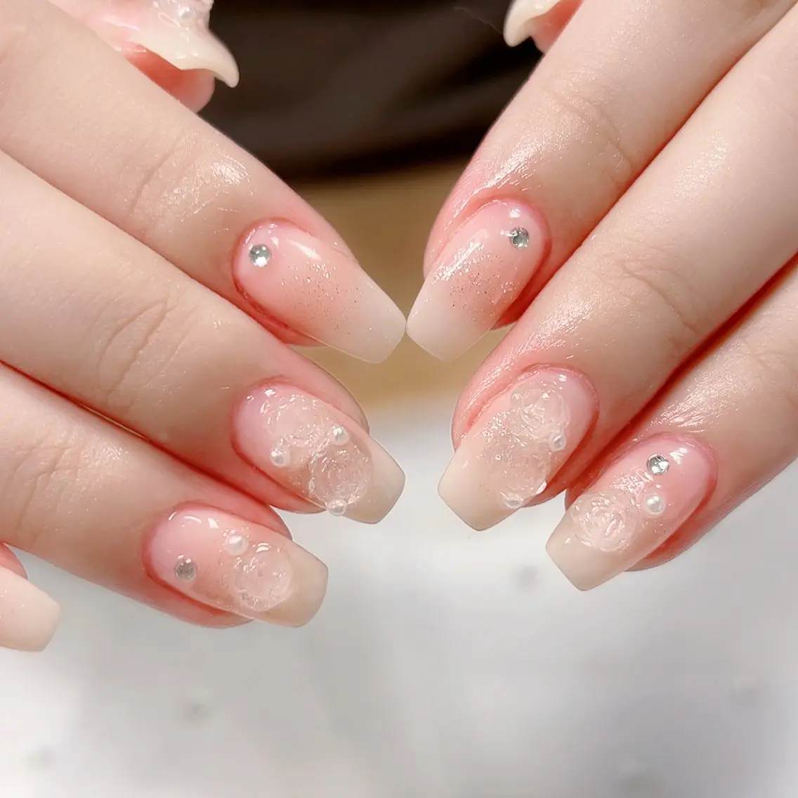 ネイル ラメ(グリッター) ワンカラーネイル Cute Tips nailのネイルデザイン