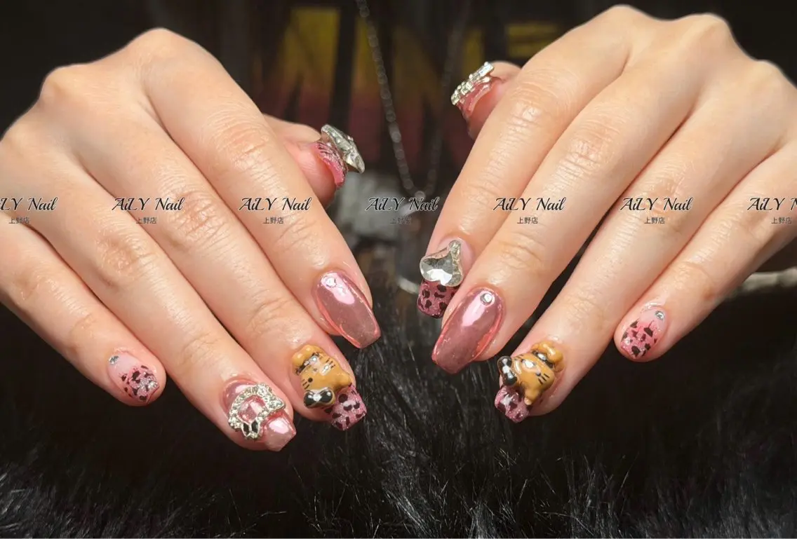 ネイル アートネイル ジェルネイル マグネットネイル ニュアンスネイル シンプルネイル ハンドネイル AiLy Nail 上野店のネイルデザイン