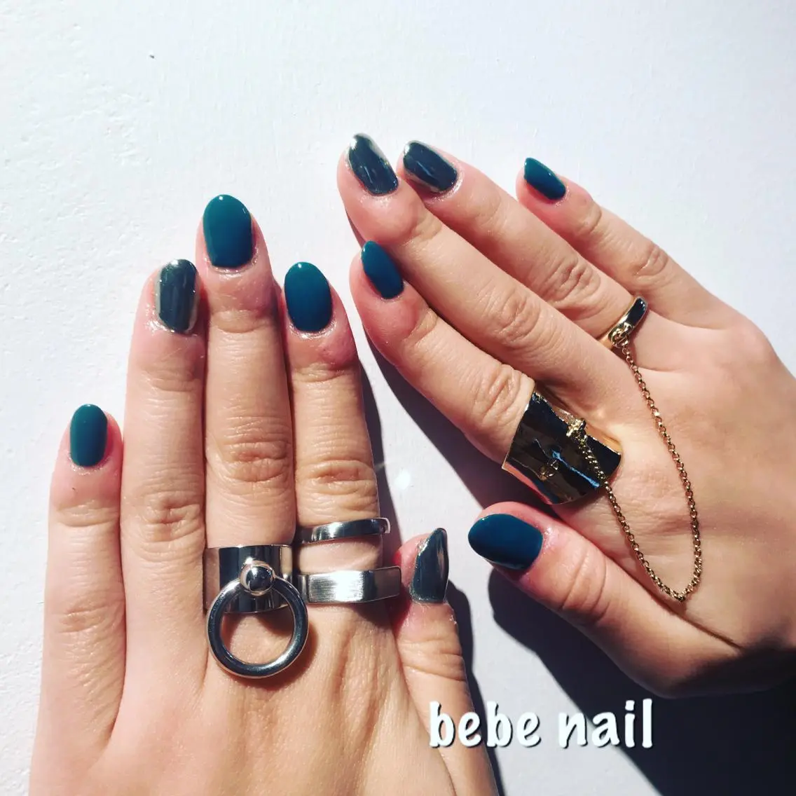 ネイル ジェルネイル ミラーネイル ワンカラーネイル パラジェル Ann nailのネイルデザイン