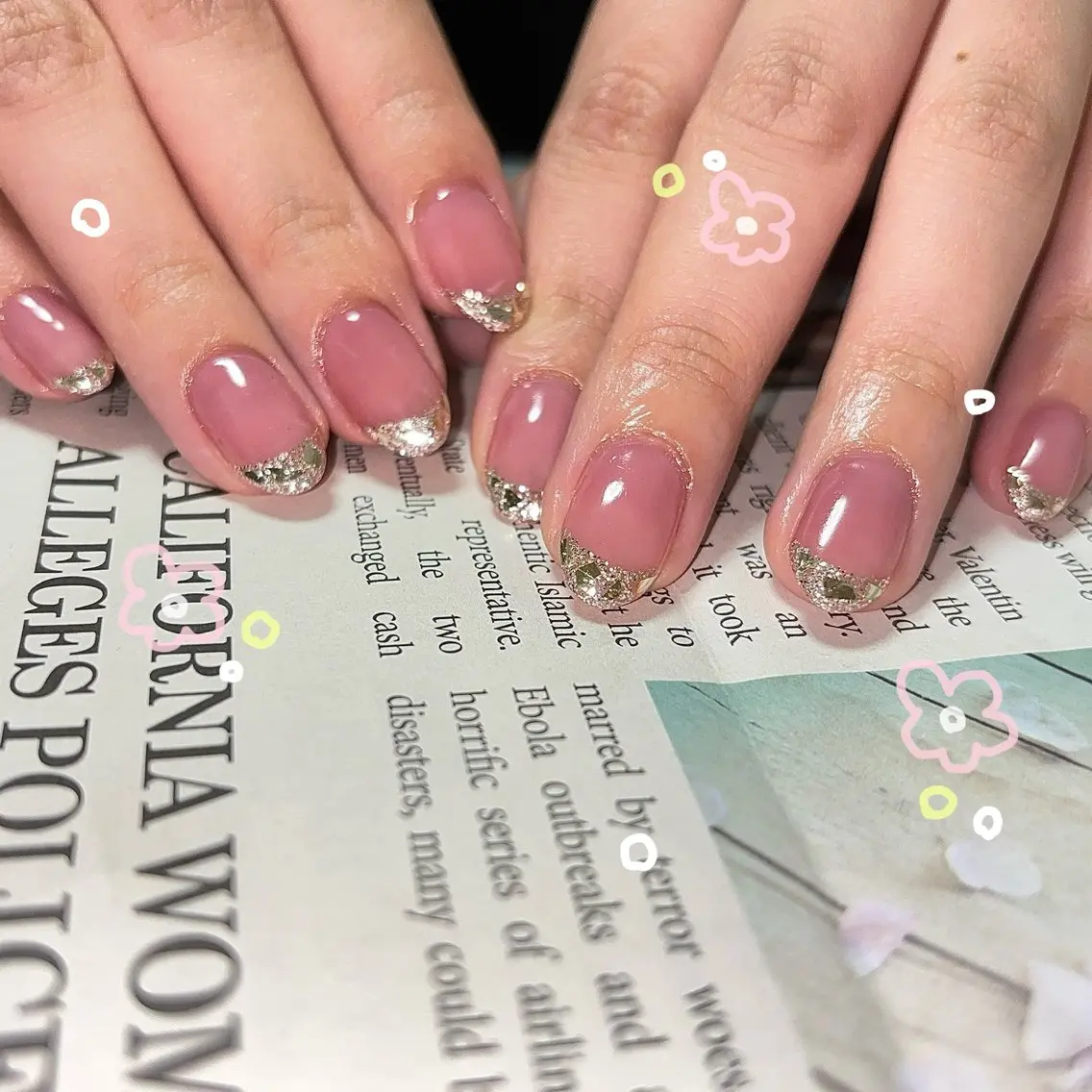 ネイル フレンチネイル ハンドネイル Nailsalon BLOOM🌷 山崎のネイルデザイン