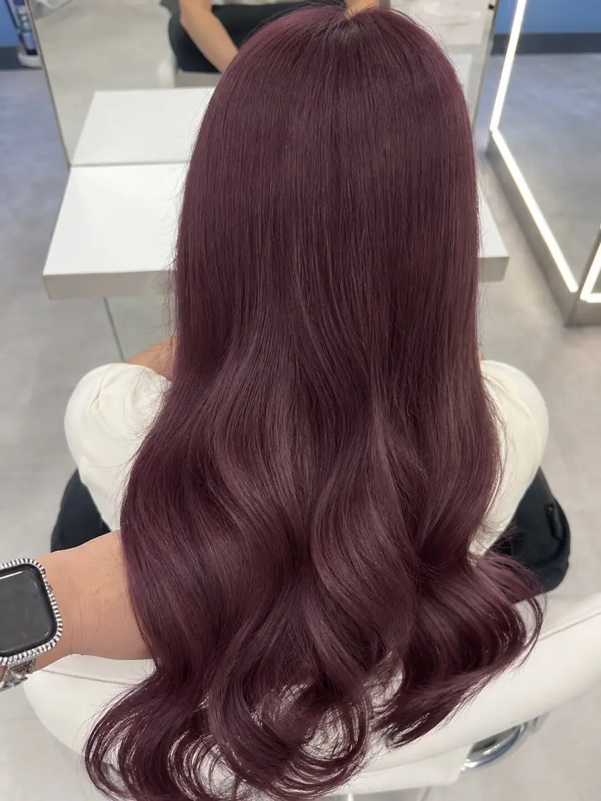 🎀 ブリーチなしダブルカラー 🎀【透明感のあるピンクブラウン】➕高保湿トリートメントの写真