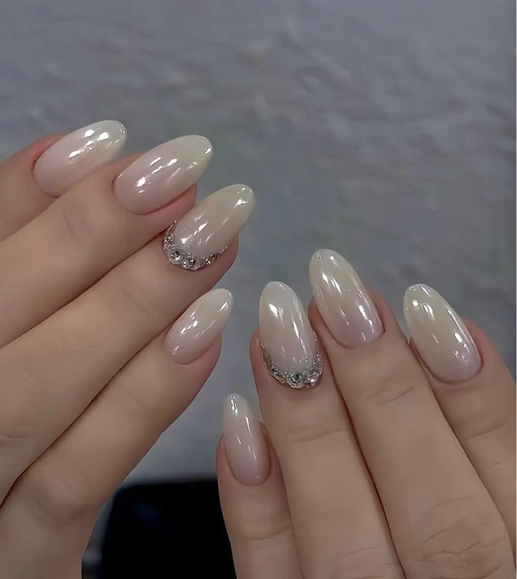 ネイル アートネイル 長さ出し ガーリー 韓国ネイル 持ち込み Rin Nail 新大久保店のネイルデザイン