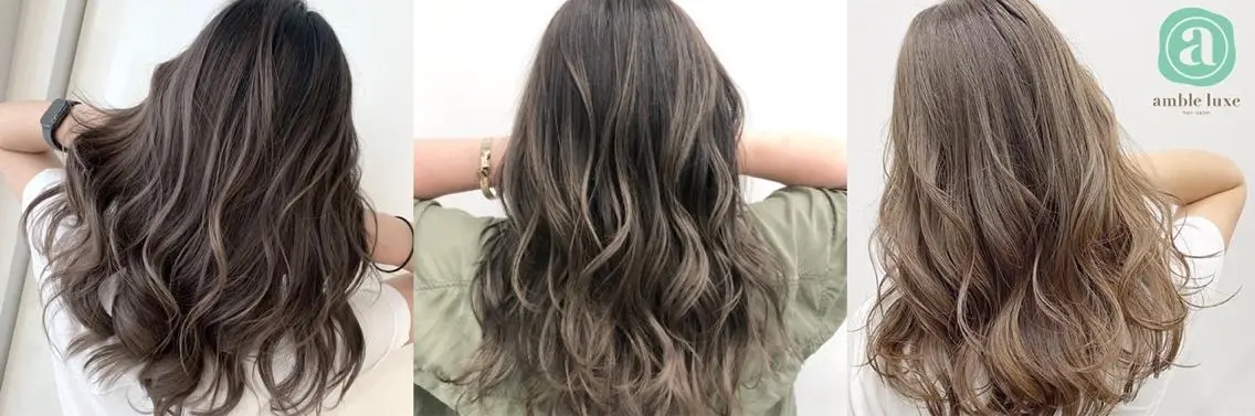 ロング カラー パーマ ヘアアレンジ 【公式】amble luxe池袋東口🩷のヘアスタイル