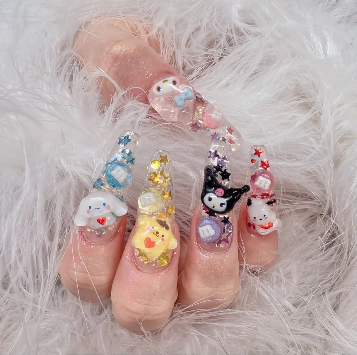 ネイル アートネイル フラッシュネイル フラワーネイル ジェルネイル ガーリー Puti nailのネイルデザイン