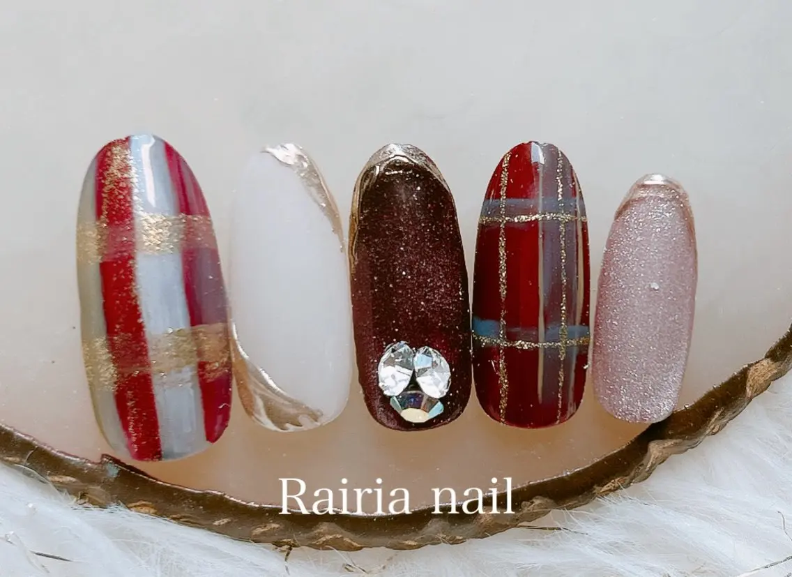 ネイル アートネイル ジェルネイル 持ち込み ニュアンスネイル パラジェル Rairia nail本八幡店のネイルデザイン