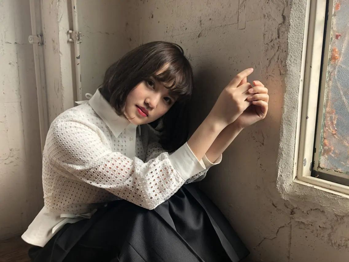 ミディアム カラー パーマ ハイライトカラー ボブ ハイライト アンブレラカラー💫 フェイスフレーミングのヘアスタイル