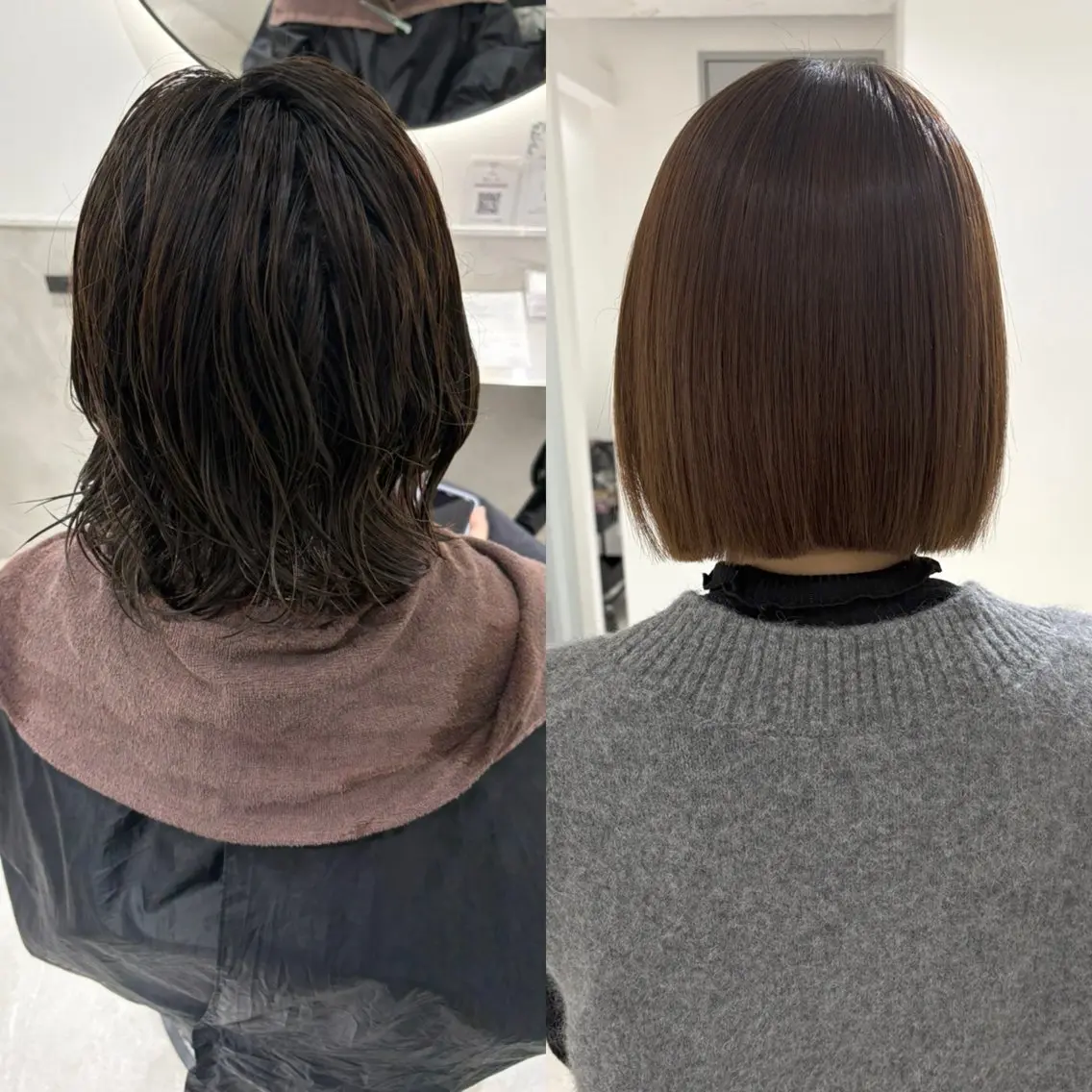 ショート カット 縮毛矯正 トリートメント 髪質改善 縮毛矯正/ レイヤー/銀座/本木のヘアスタイル