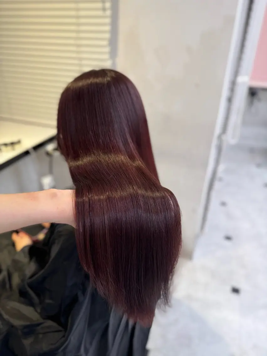 ロング ヘアカラー トリートメント ヘッドスパ ヘアセット ♥️韓国風透明感 暖色misa♥️のヘアスタイル