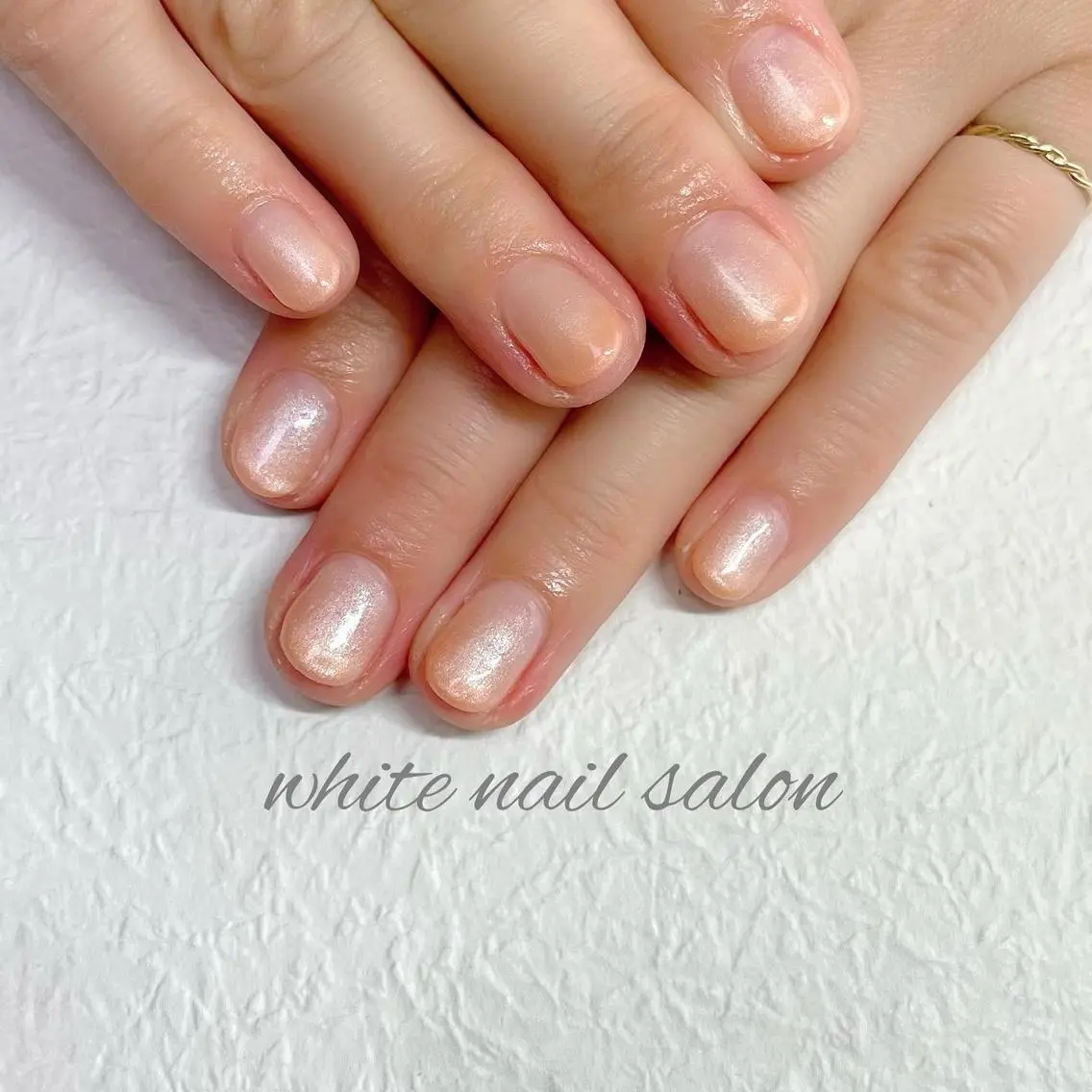 ネイル ジェルネイル ハードジェル ラメ(グリッター) 持ち込み シンプルネイル white nail salonのネイルデザイン