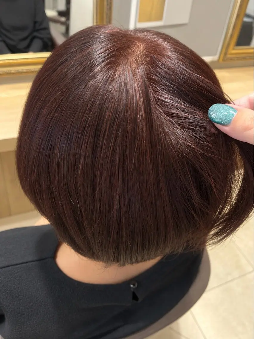 ショート カラー ヘアカラー 【アクイール】 やまい ⸝⸝꙳のヘアスタイル