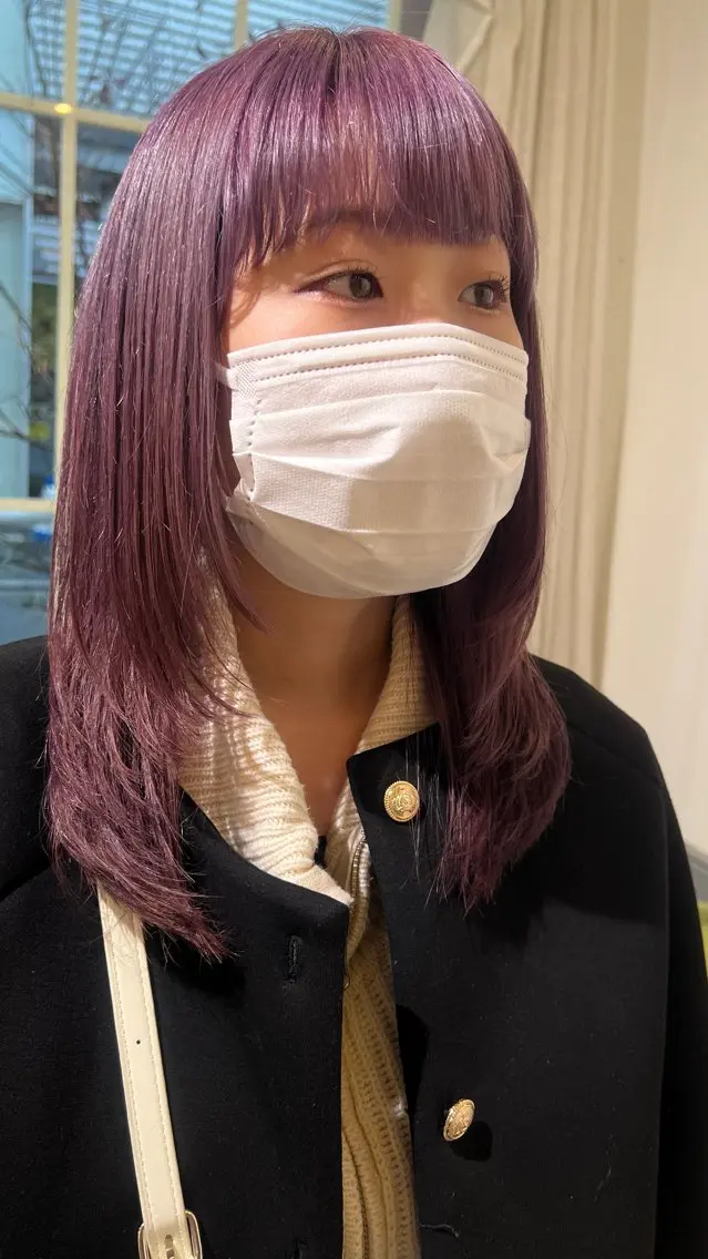 ミディアム ヘアカラー トリートメント 🍓🍇 MAHO💞のヘアスタイル