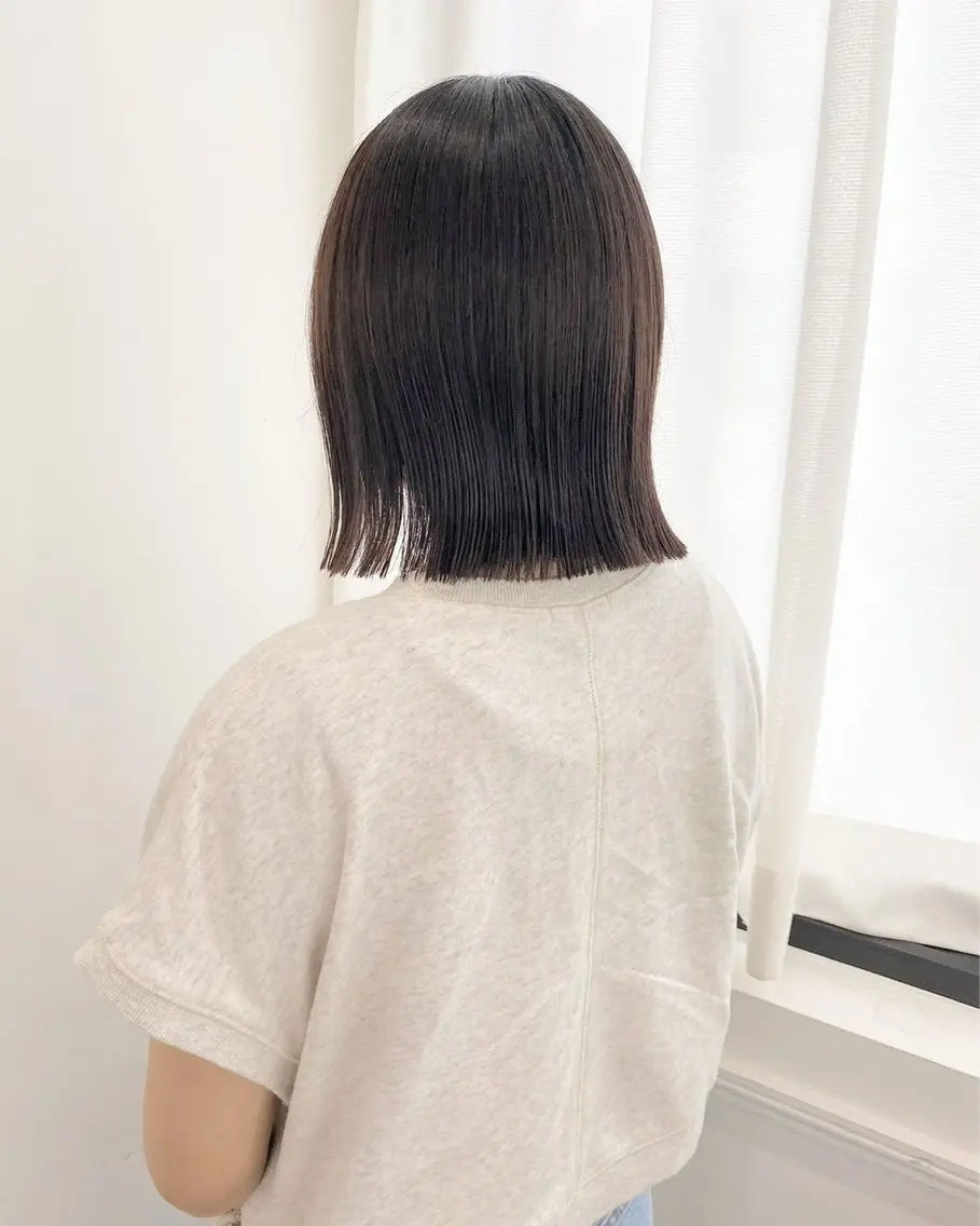 カラー miku ⟡.·透明感カラーのヘアスタイル