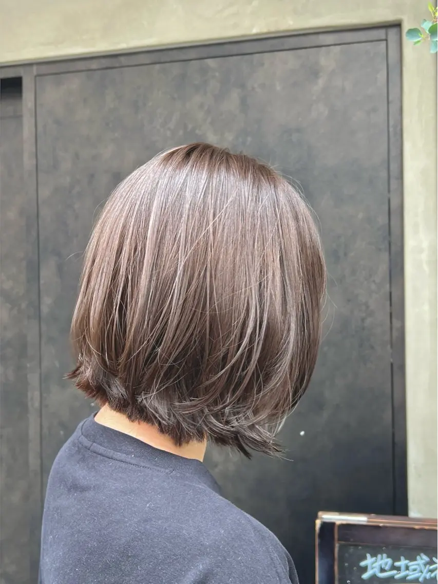 ショート カット ヘアカラー トリートメント 大武 楓のヘアスタイル