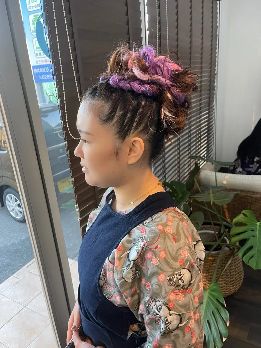 ロング ヘアアレンジ ヘアセット Felice Erikaのヘアスタイル