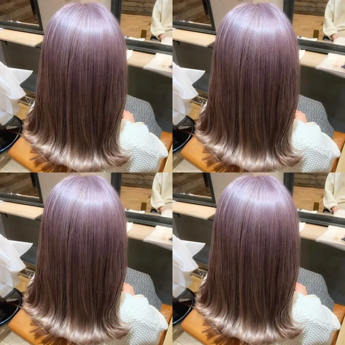 ミディアム カット ヘアカラー トリートメント ✨レイヤー/髪質改善 /縮毛矯正✨ナカムラのヘアスタイル
