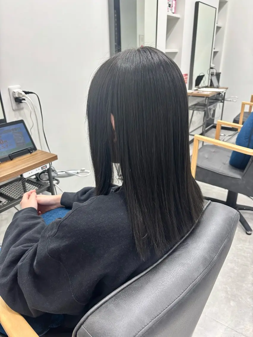 カラー 透明感カラー 藤田真凜/ボブ/ショ ート/艶カラー🩶のヘアスタイル