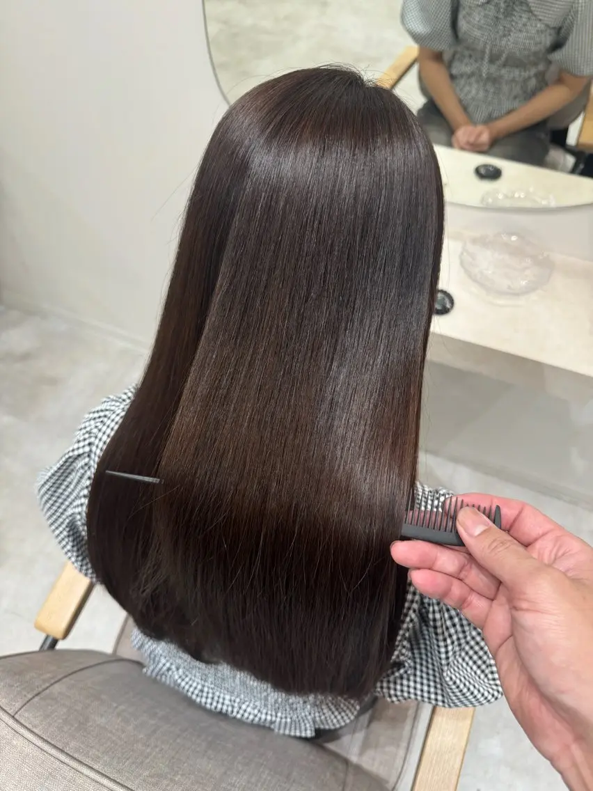 ロング 縮毛矯正 縮毛矯正 トリートメント 城崎如哉／メンズ /縮毛矯正のヘアスタイル
