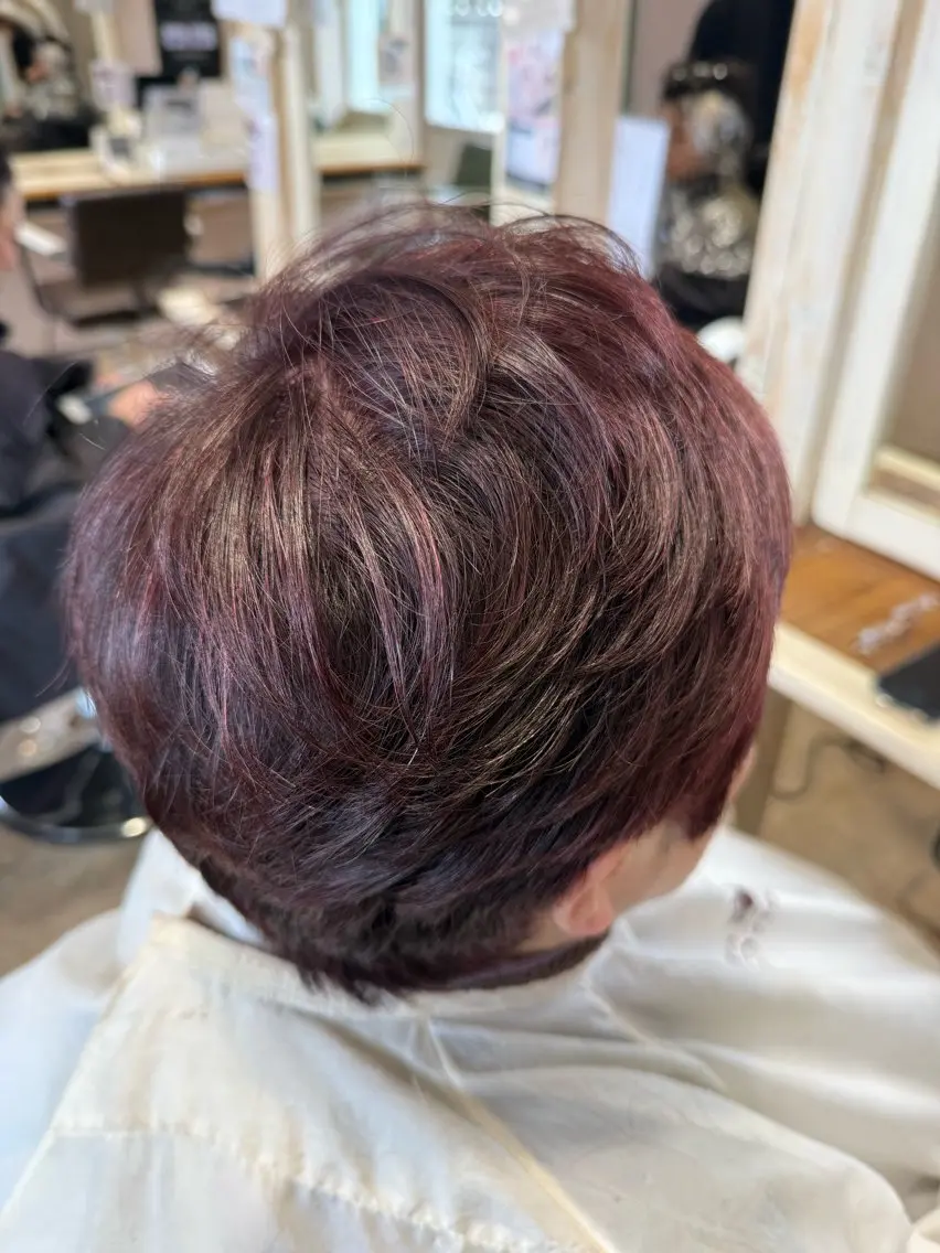 カラー 辻　メンズカット ハイライトカラーのヘアスタイル