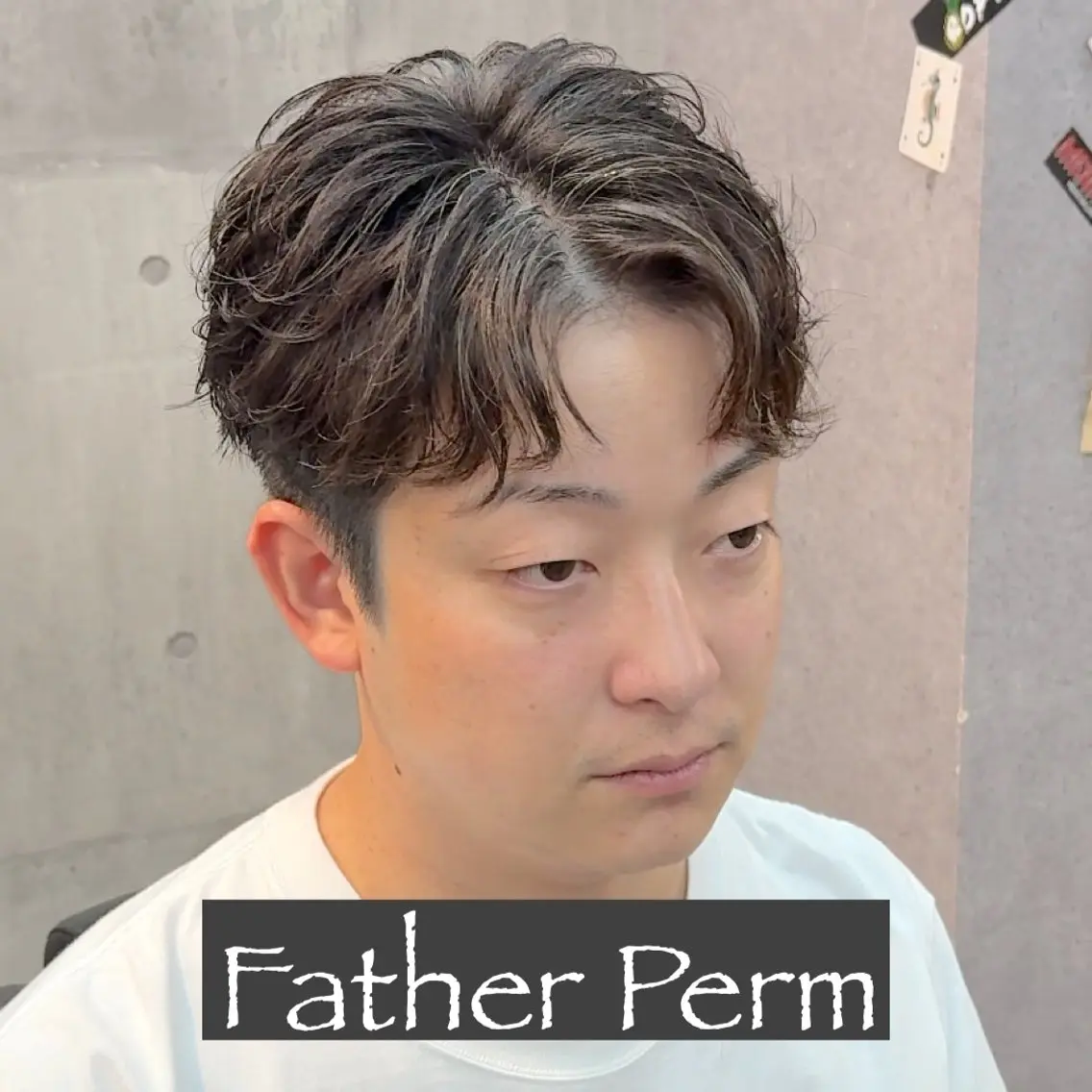 ミディアム パーマ ヘアアレンジ メンズ MENIN メンズ サロン 望月 涼太のヘアスタイル