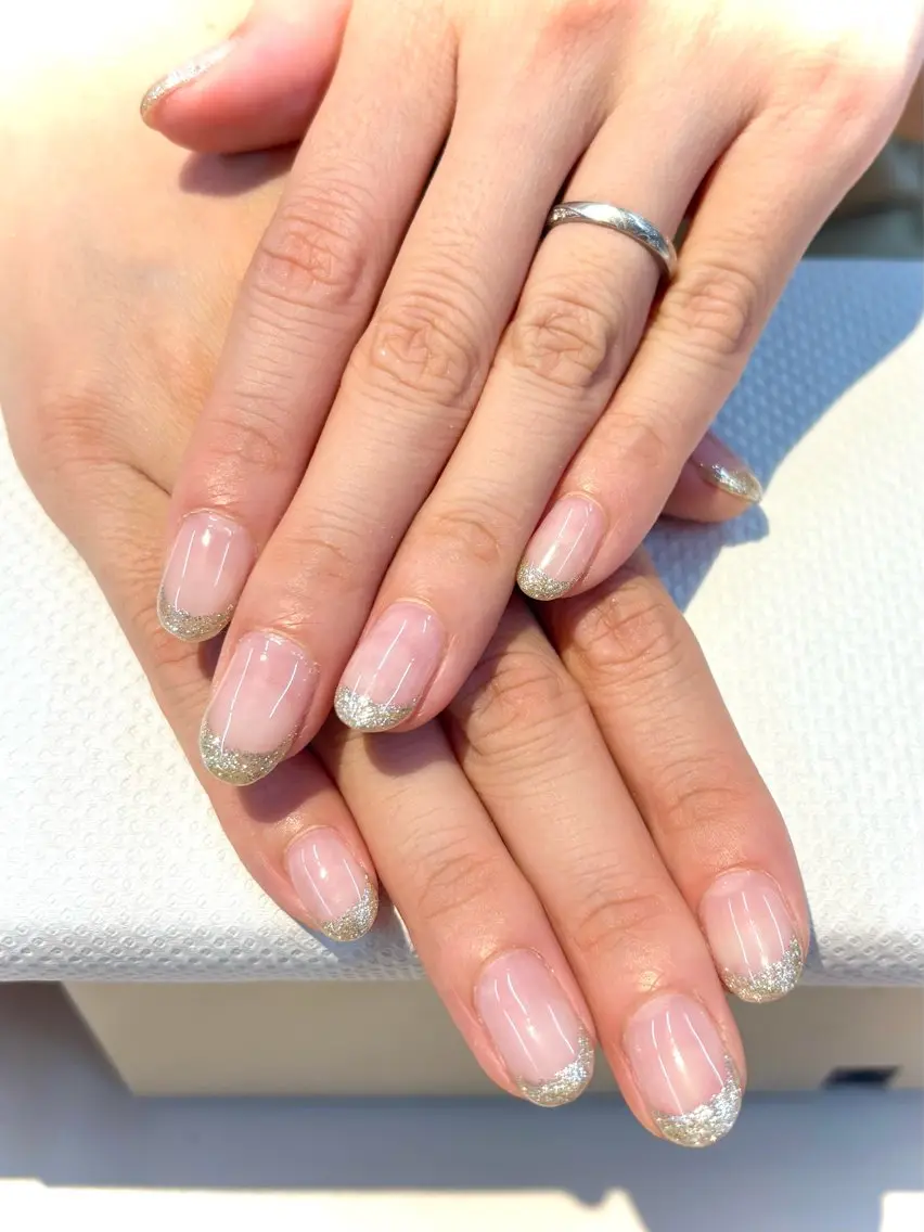 ネイル クリアネイル フレンチネイル Tomoyo Nailのネイルデザイン