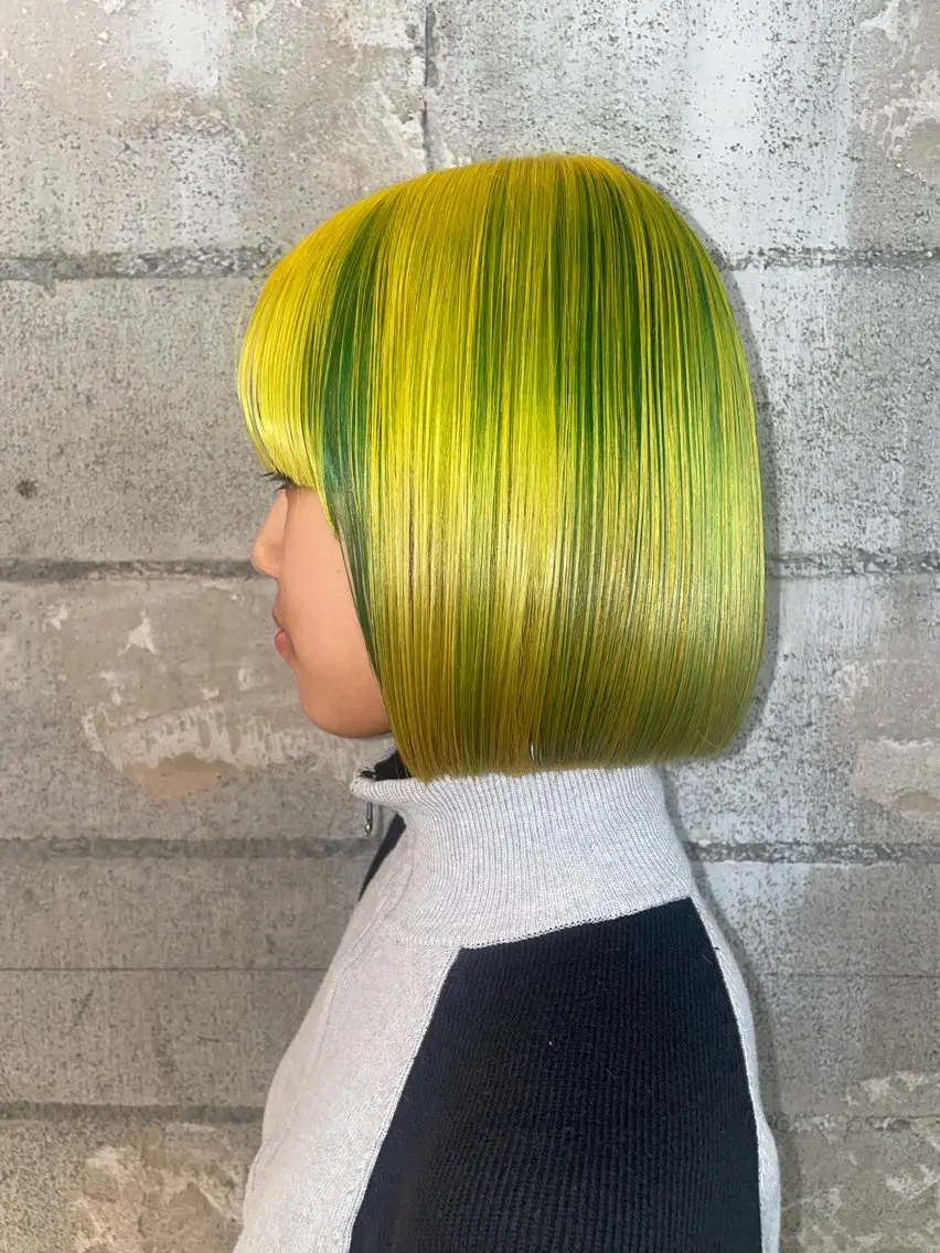 ミディアム カラー デザインカラー★★★ Haco+shihoのヘアスタイル