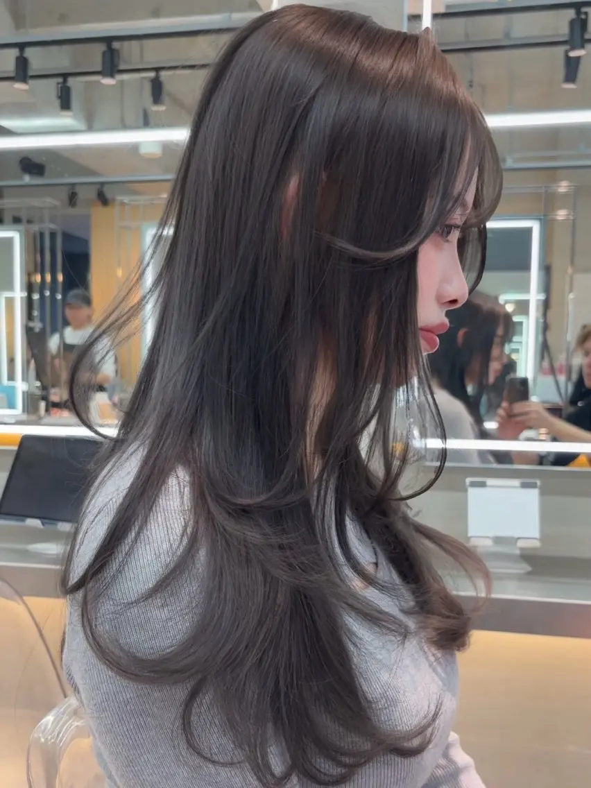 ロング カラー 髪質改善 レイヤーカット 【博多髪質改善】 吉村 清志のヘアスタイル