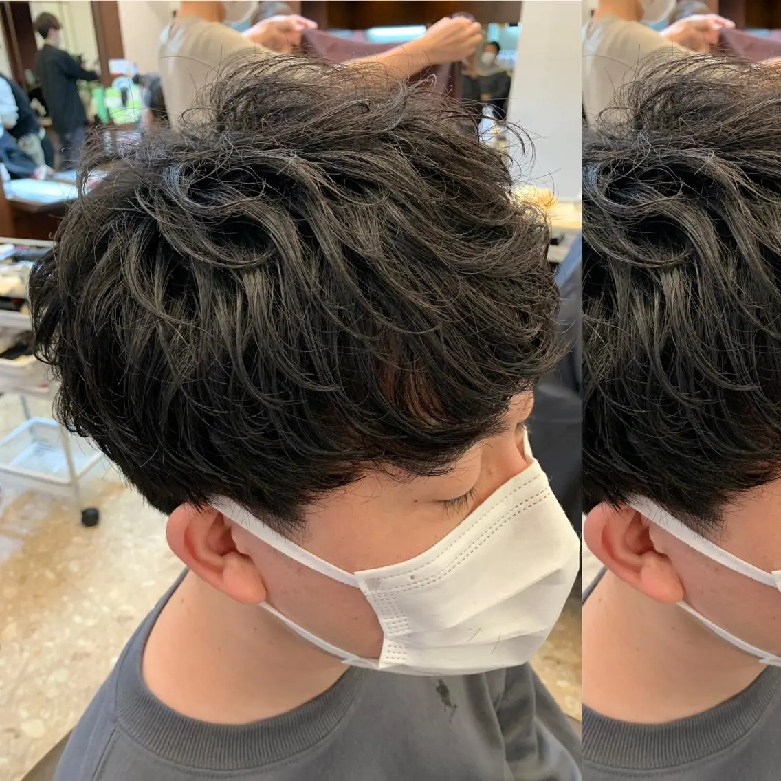 ショート パーマ メンズ 三ツ井凌 【ヘアケアサロン】のヘアスタイル