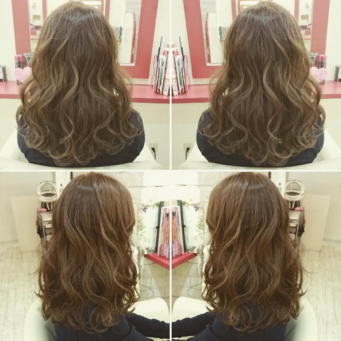 セミロング カラー ベージュカラー オーガニックカラー Le Lien カジのヘアスタイル