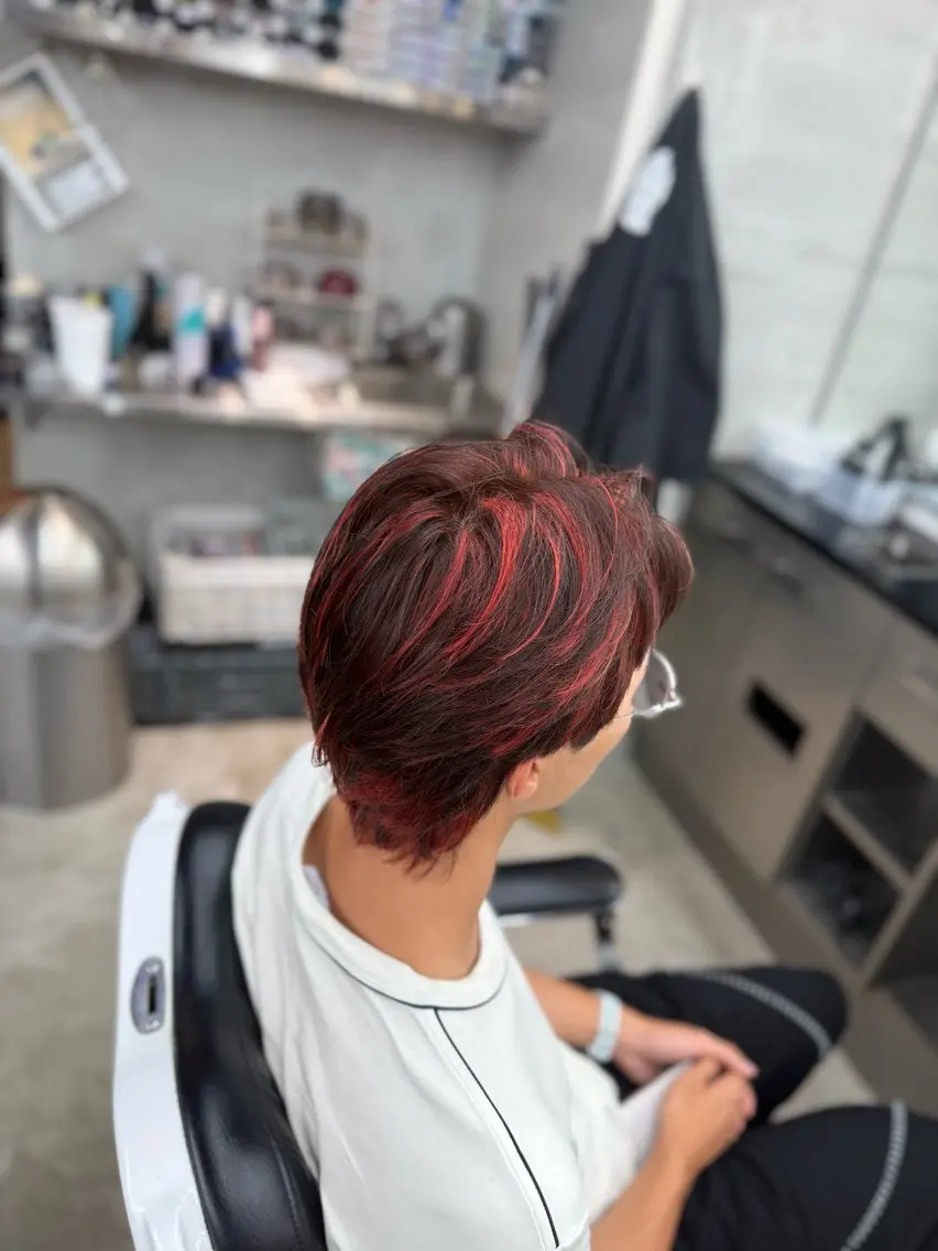 カラー メンズ 半澤 颯のヘアスタイル