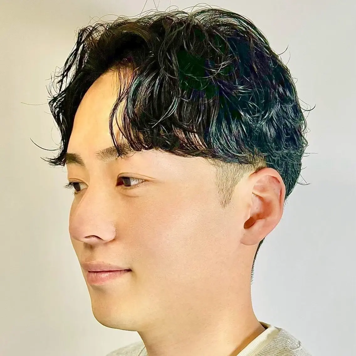 メンズ カット パーマ 原田 黎也のヘアスタイル