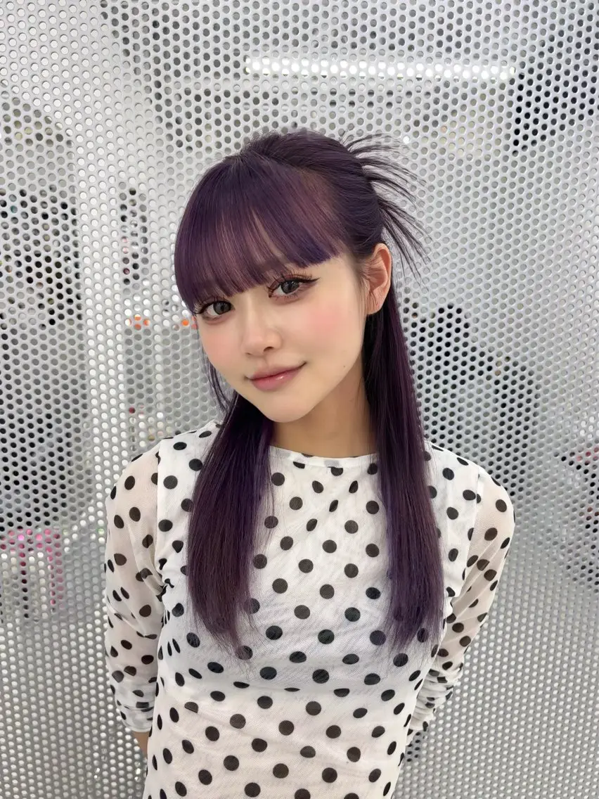 ロング カラー カット ヘアカラー トリートメント NAMI/似合わせ/ ハイトーン/レイヤーのヘアスタイル