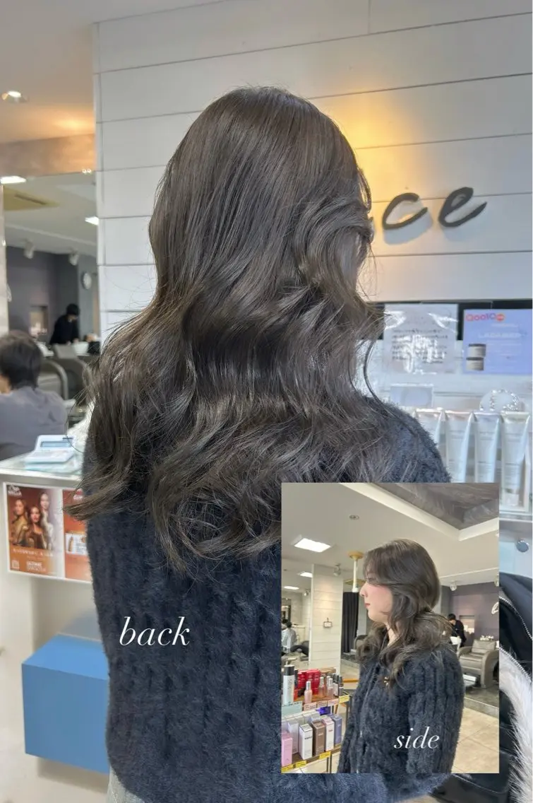 ロング ロング カット ヘアカラー レイヤー/艶髪カラー 森本くるみのヘアスタイル
