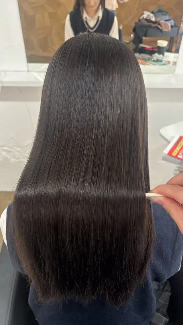 ロング 髪質改善 縮毛矯正 トリートメント 縮毛矯正 トリートメント miyon/ RINOA🇰🇷のヘアスタイル