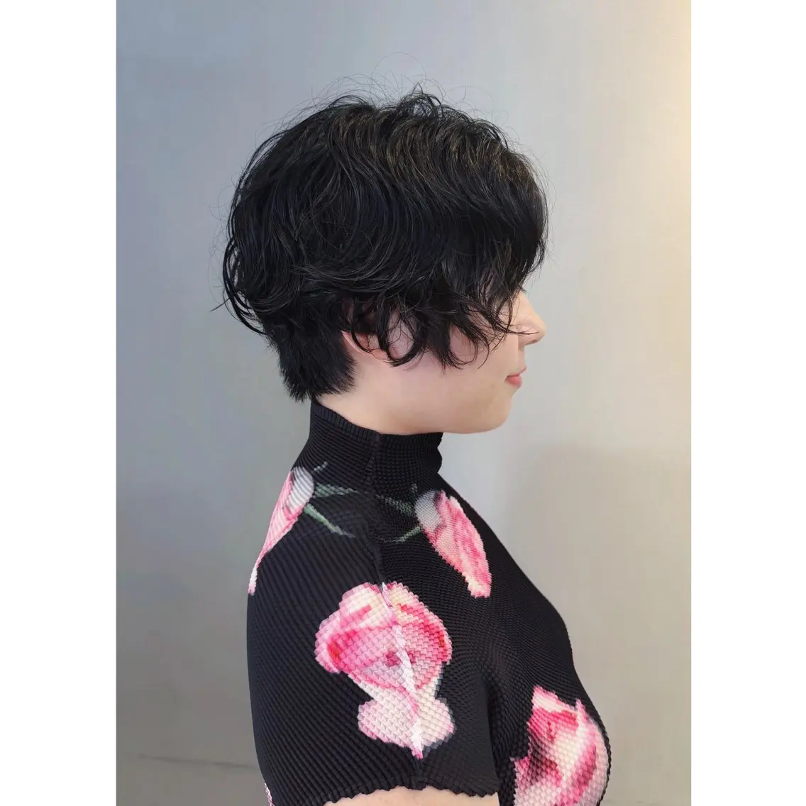 ショート パーマ 顔周りカット カット misato | 渋谷マンツーマン🦋のヘアスタイル