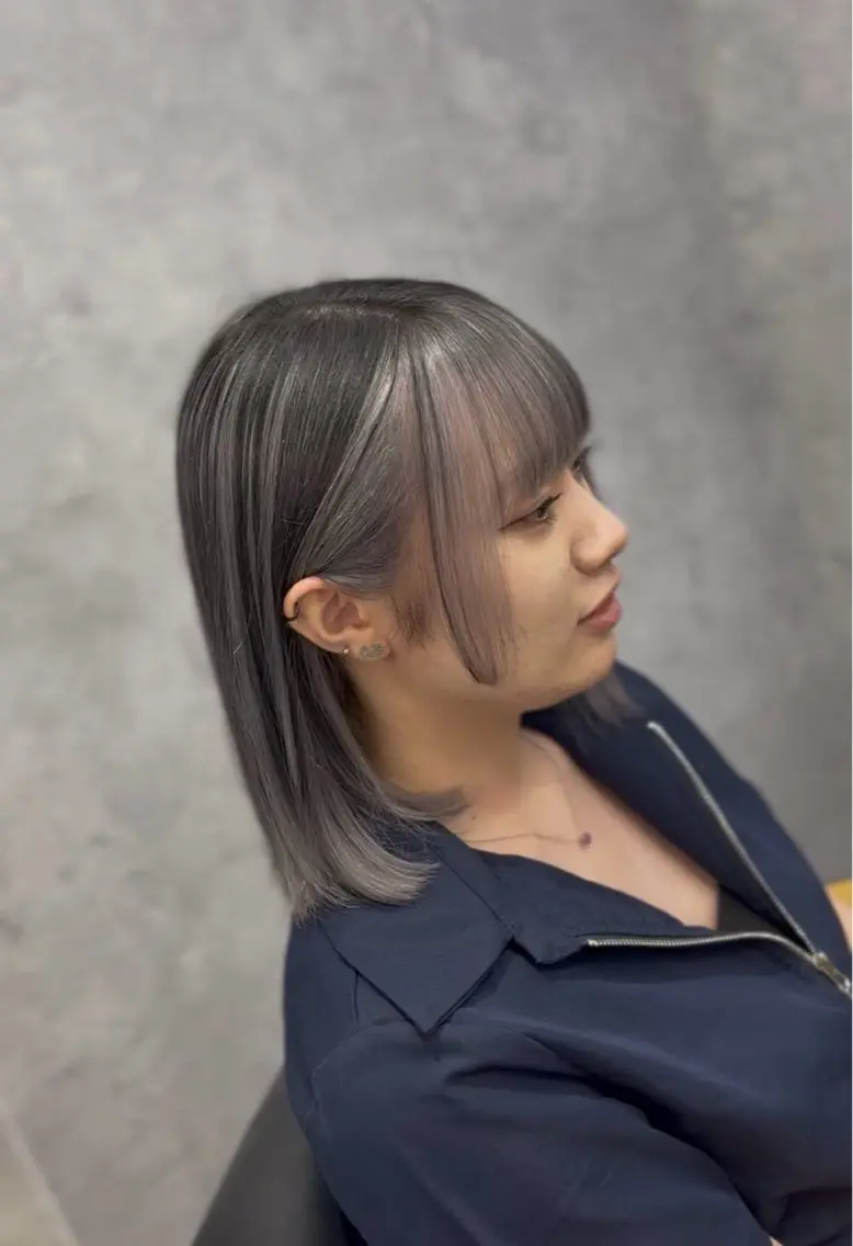 ミディアム カラー カット ヘアカラー トリートメント はやと【エクステ ×ブリーチ特化】のヘアスタイル
