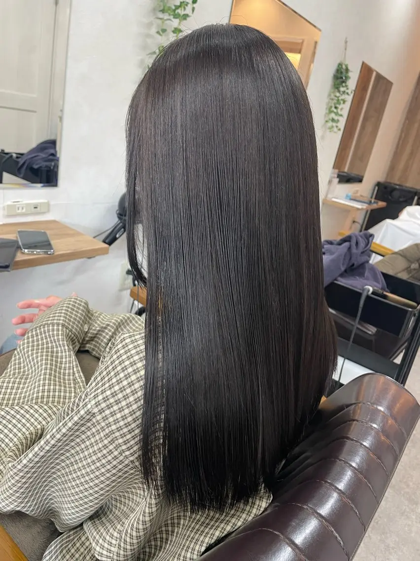 ロング カラー 田淵 心琴のヘアスタイル